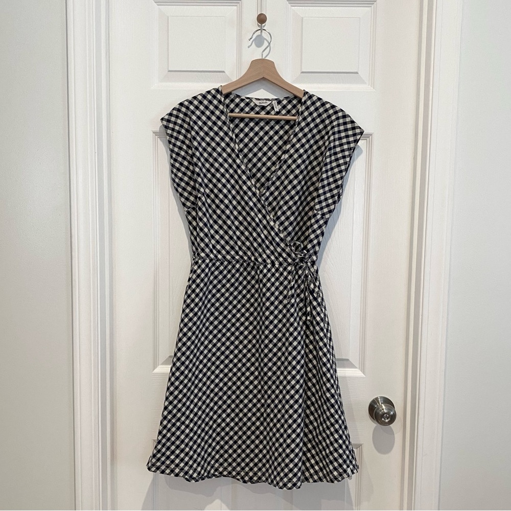 Woolrich Gingham Plaid Wrap Dress
